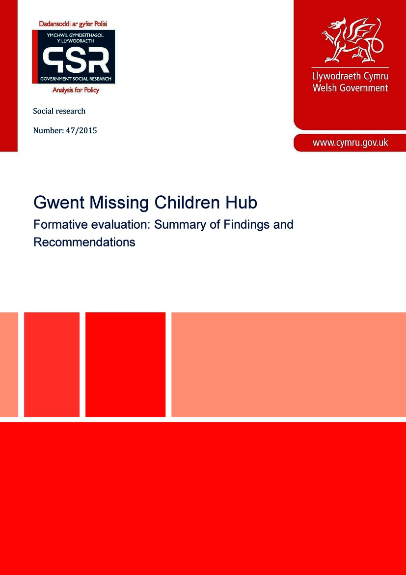 Evaluation of a multi-agency missing children hub