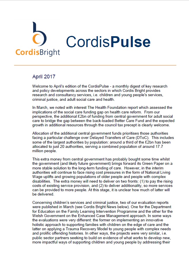Cordis Pulse: April 2017
