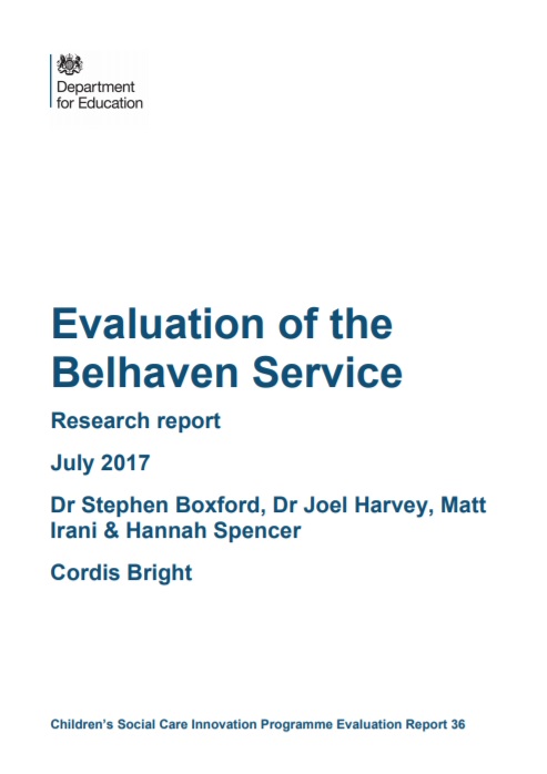 Evaluation of the Belhaven Service