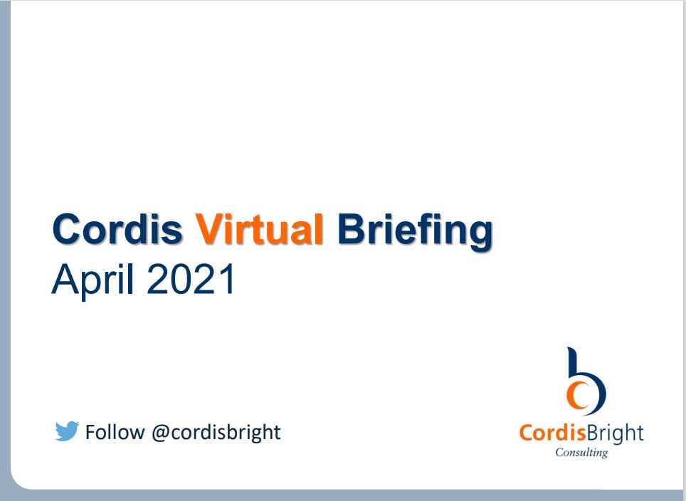 Cordis Briefing: April 2021