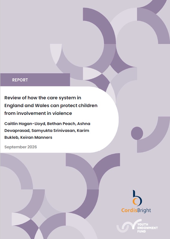 Review of how the care system can protect children from involvement in violence