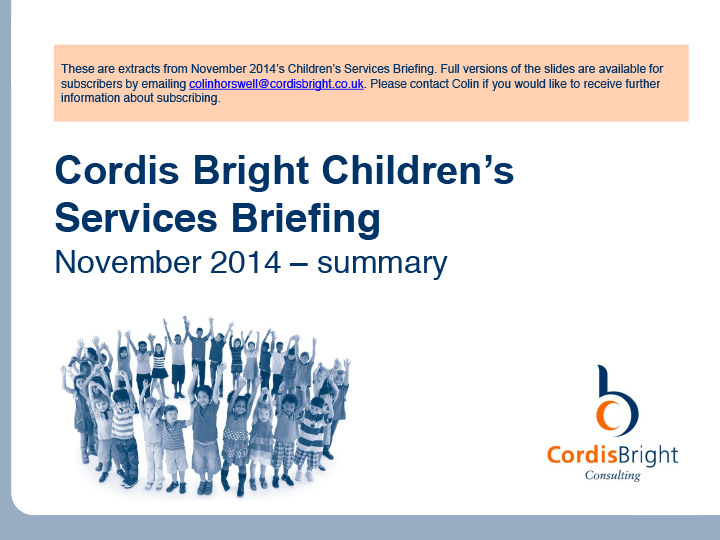 Children’s Briefing: November 2014