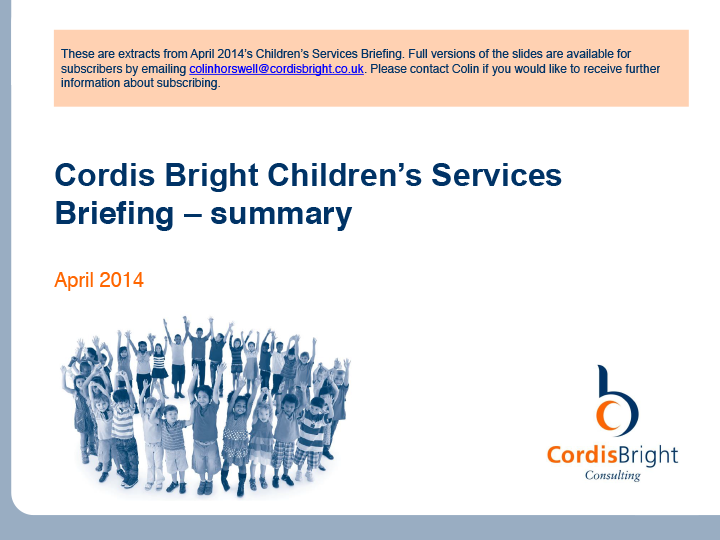Children’s Briefing: April 2014