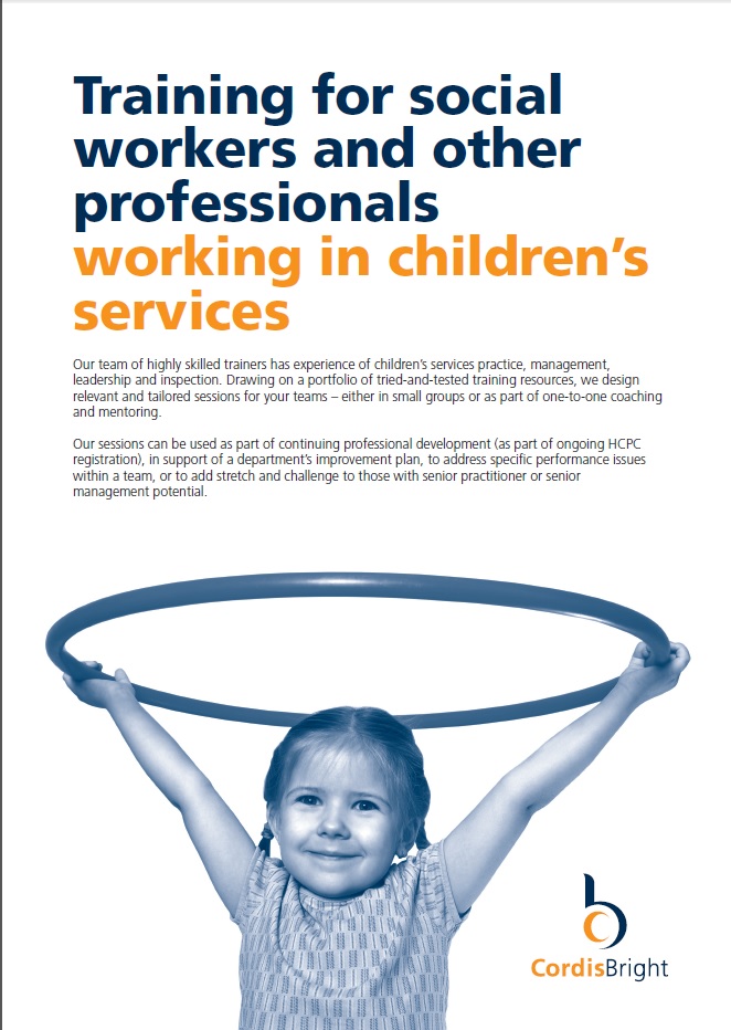 Training for children's services practitioners & managers