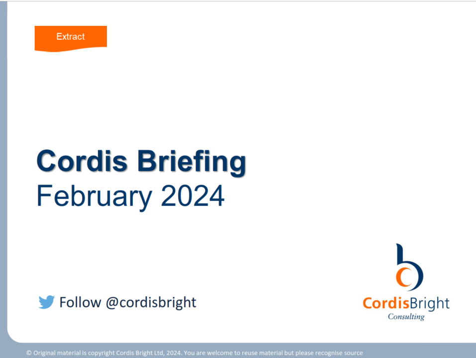 Cordis Briefing: February 2024