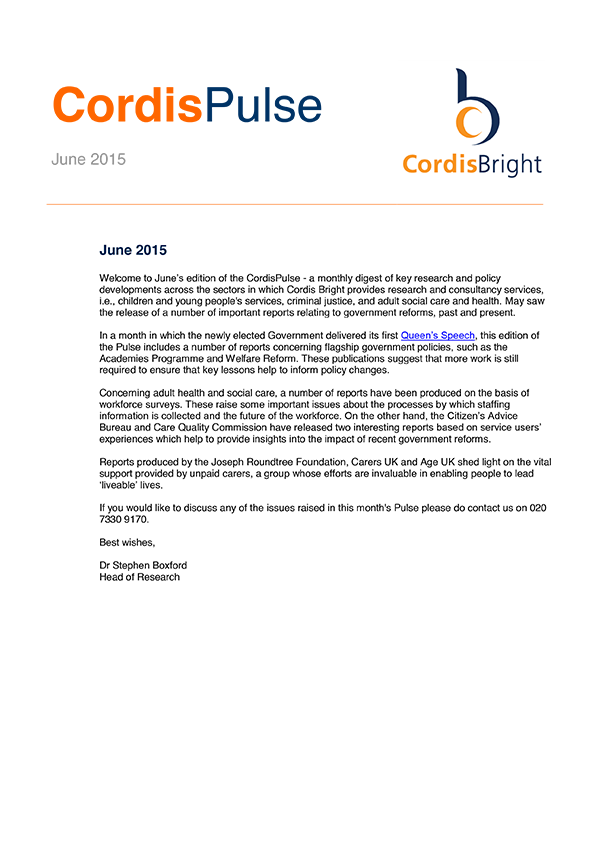 Cordis Pulse: June 2015