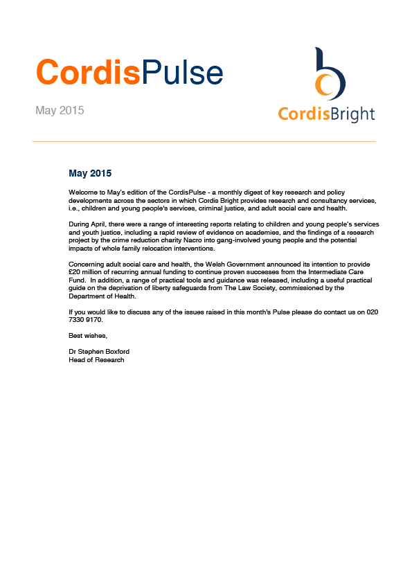 Cordis Pulse: May 2015