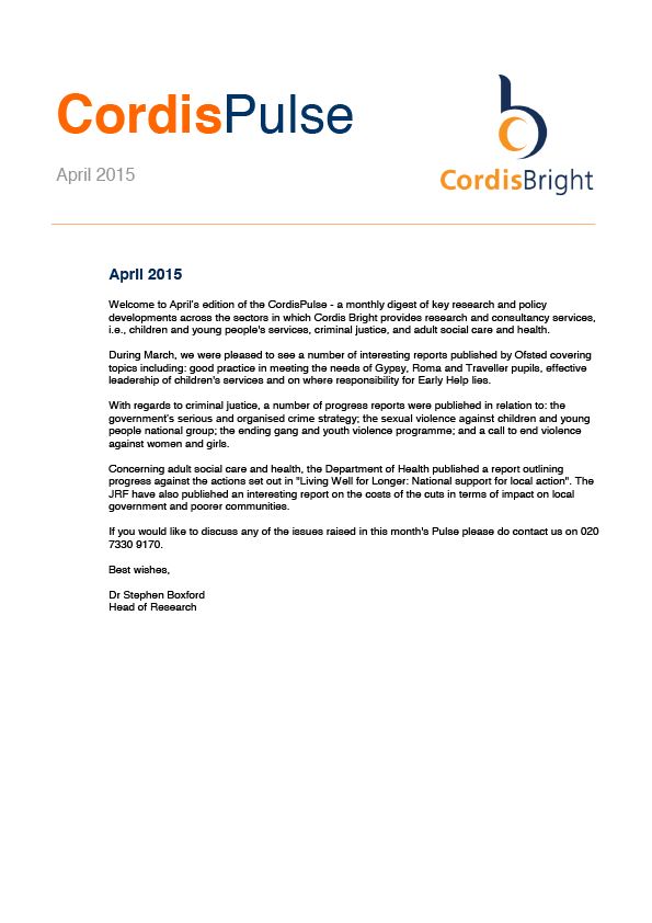 Cordis Pulse: April 2015
