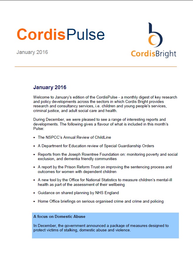 Cordis Pulse: January 2016