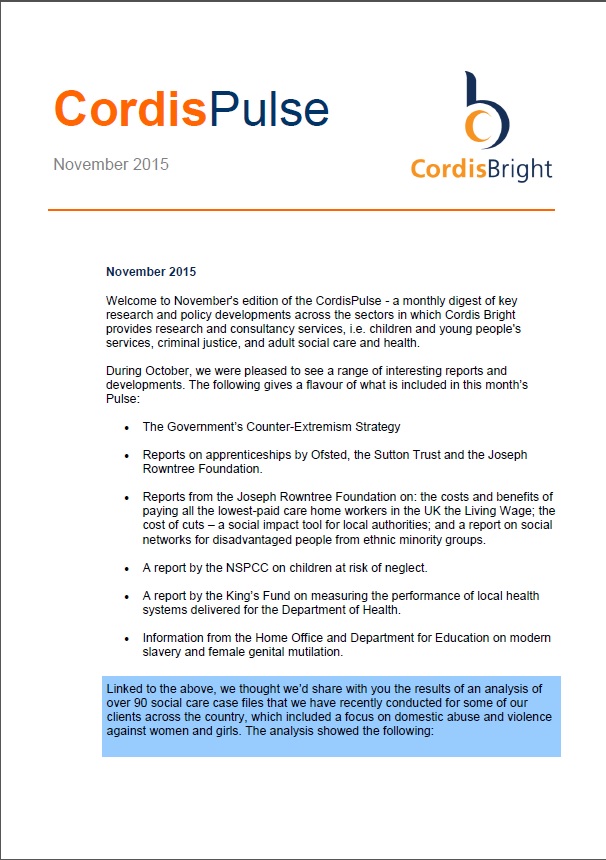 Cordis Pulse: November 2015