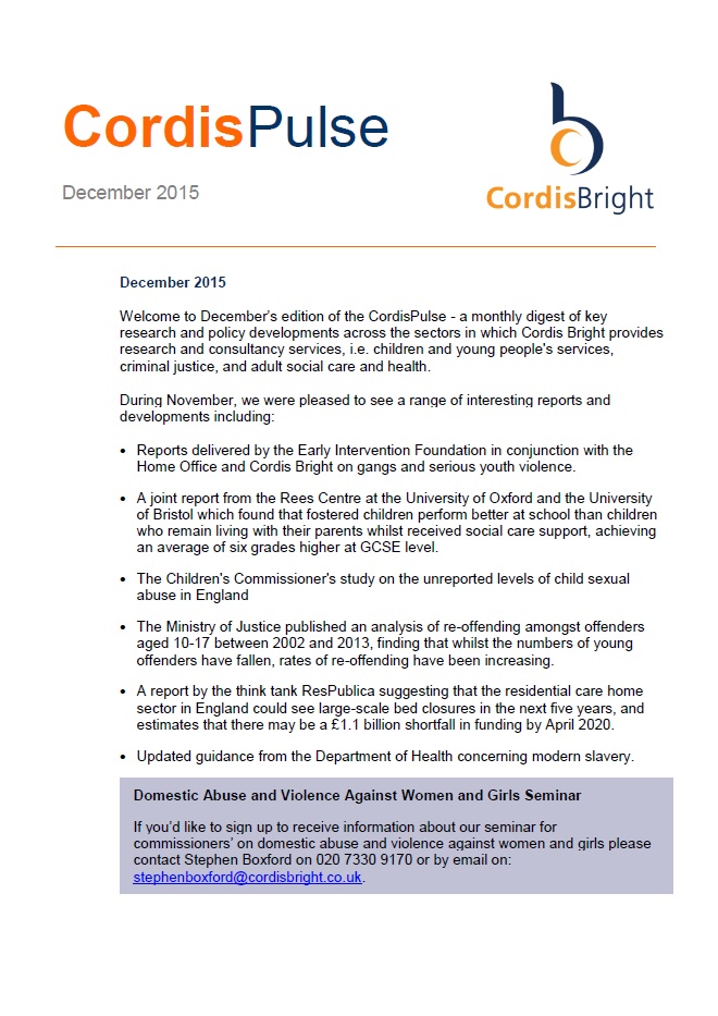 Cordis Pulse: December 2015