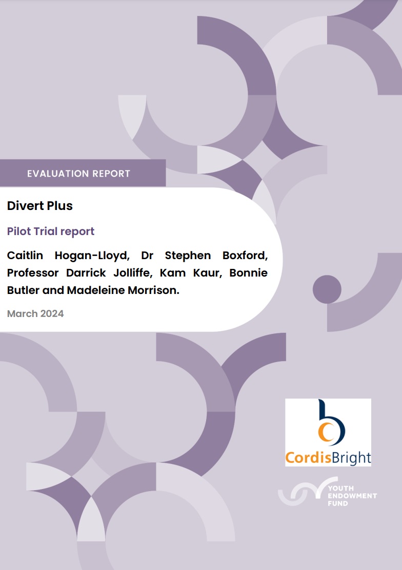 Pilot randomised controlled trial for Divert Plus