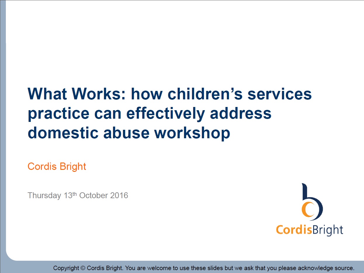 Effectively addressing domestic abuse