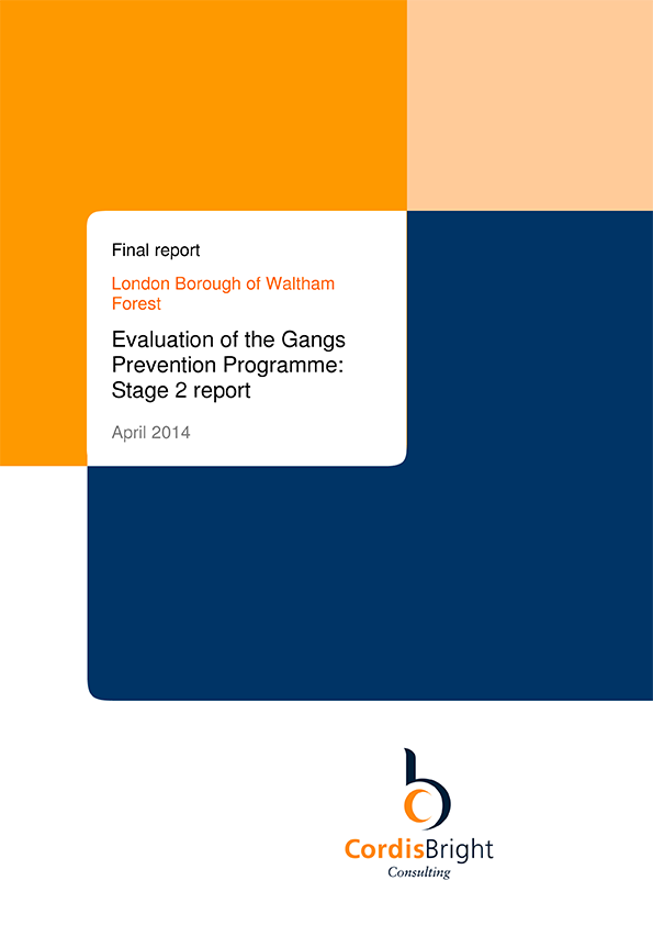 Evaluation of Waltham Forest’s Gang Prevention Programme – stage 2 report