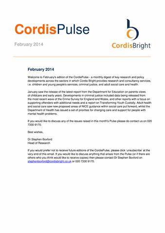 Cordis Pulse: February 2014
