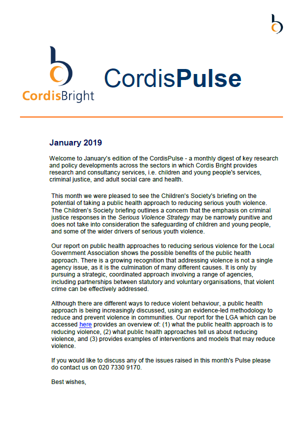 Cordis Pulse: January 2019