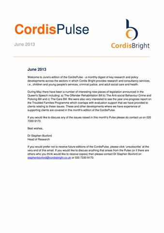 Cordis Pulse: June 2013