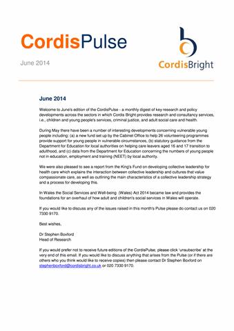 Cordis Pulse: June 2014
