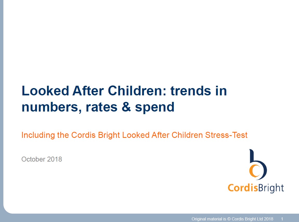 Looked After Children stress-test 2018
