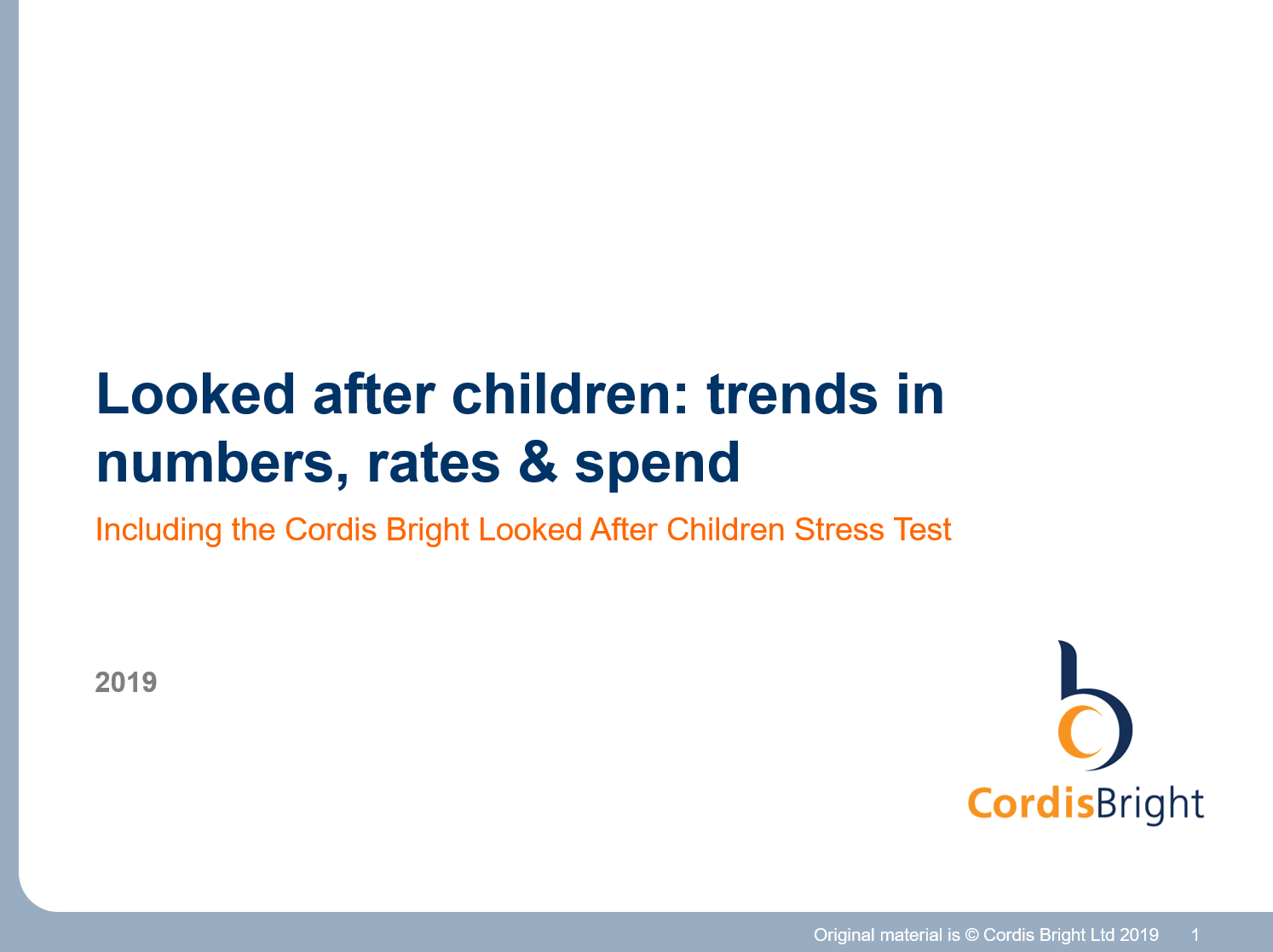 Looked after children stress test 2019