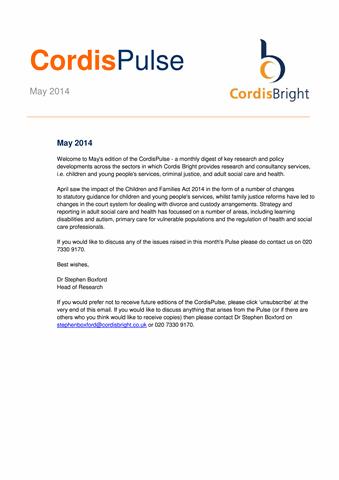 Cordis Pulse: May 2014