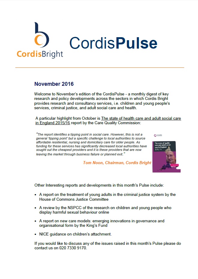 Cordis Pulse: November 2016