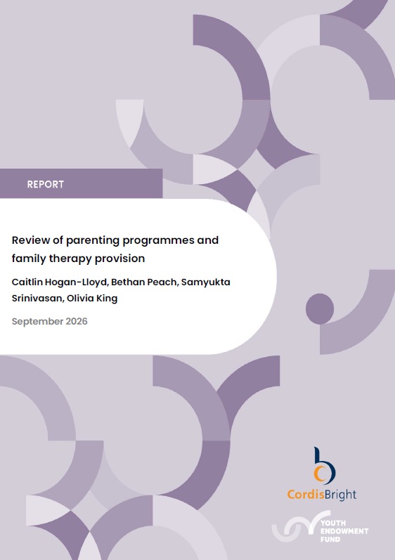 Review of parenting programmes and family therapy provision