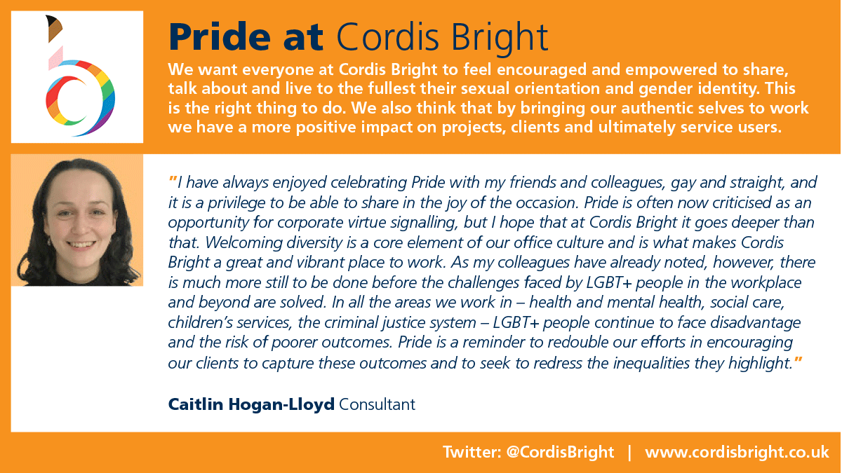 Pride at CB Vox Pop Caitlin