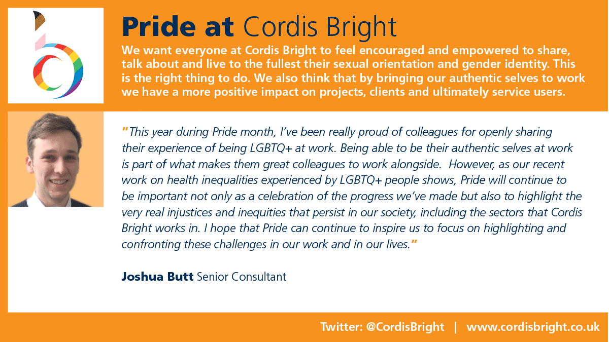 Pride at CB Vox Pop Josh