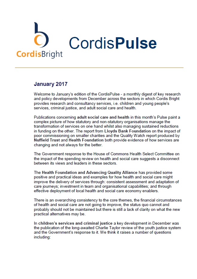 Cordis Pulse: January 2017