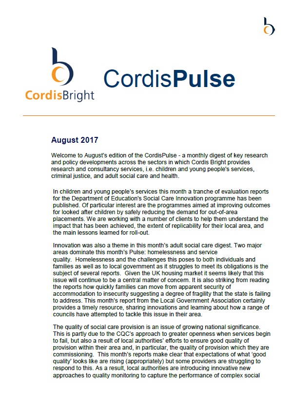 Cordis Pulse: August 2017