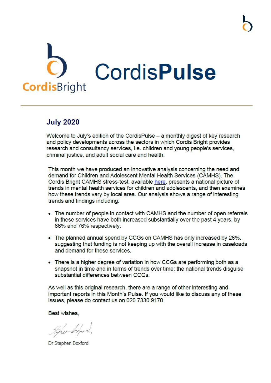 Cordis Pulse: July 2020