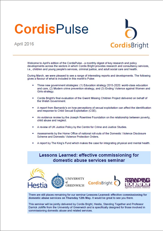 Cordis Pulse: April 2016