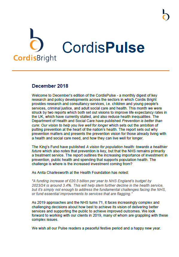 Cordis Pulse: December 2018
