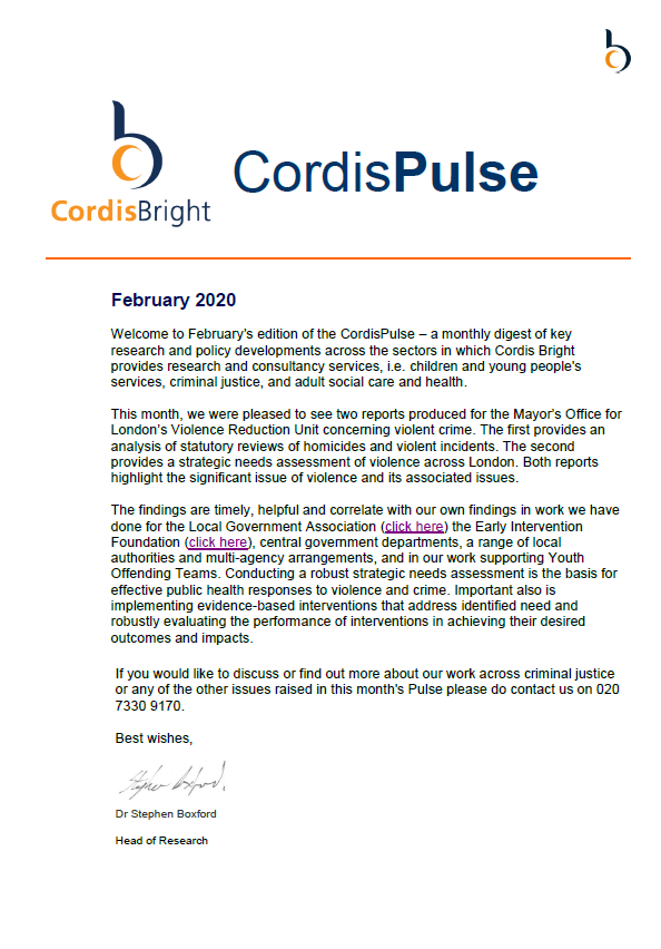 Cordis Pulse: February 2020