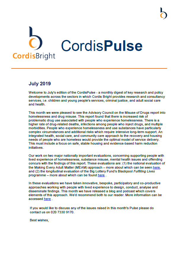 Cordis Pulse: July 2019