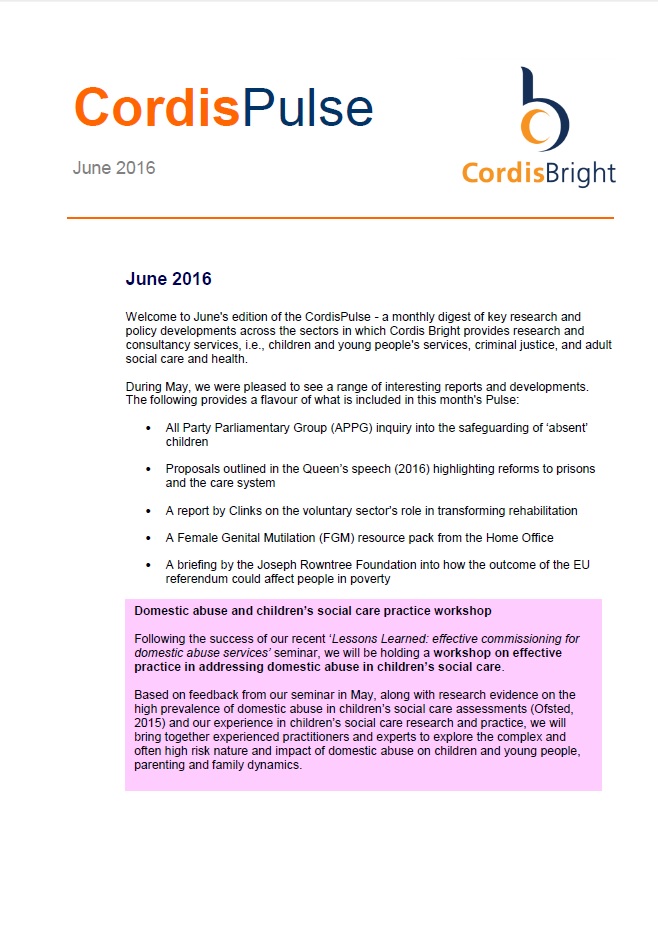 Cordis Pulse: June 2016