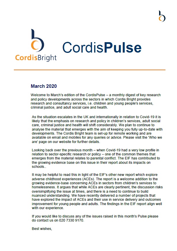 Cordis Pulse: March 2020
