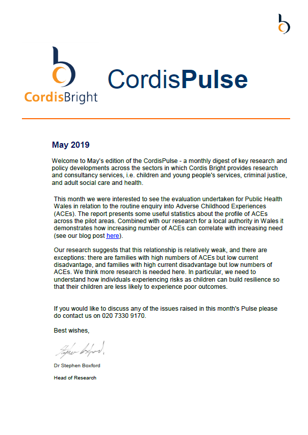 Cordis Pulse: May 2019