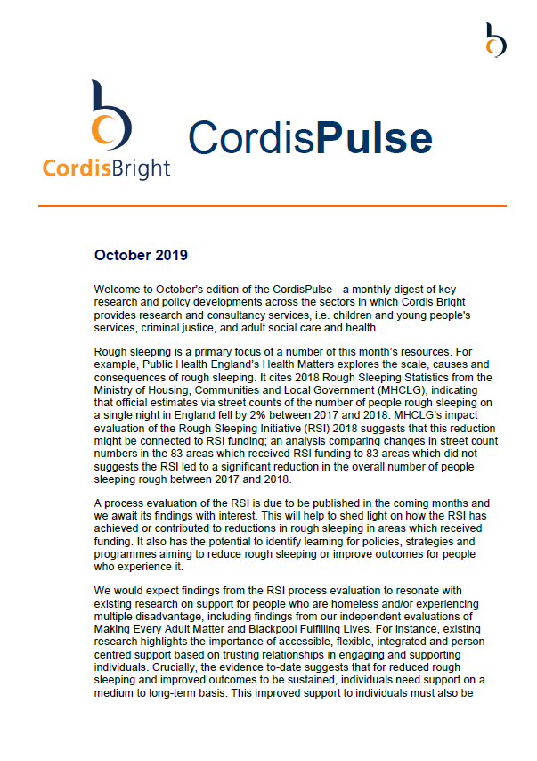 Cordis Pulse: October 2019