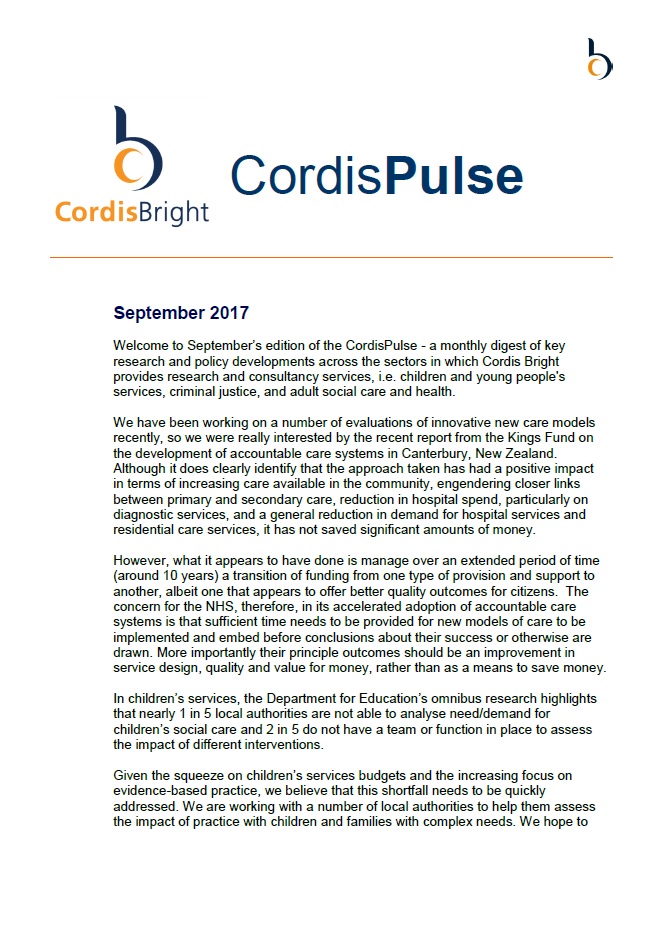 Cordis Pulse: September 2017