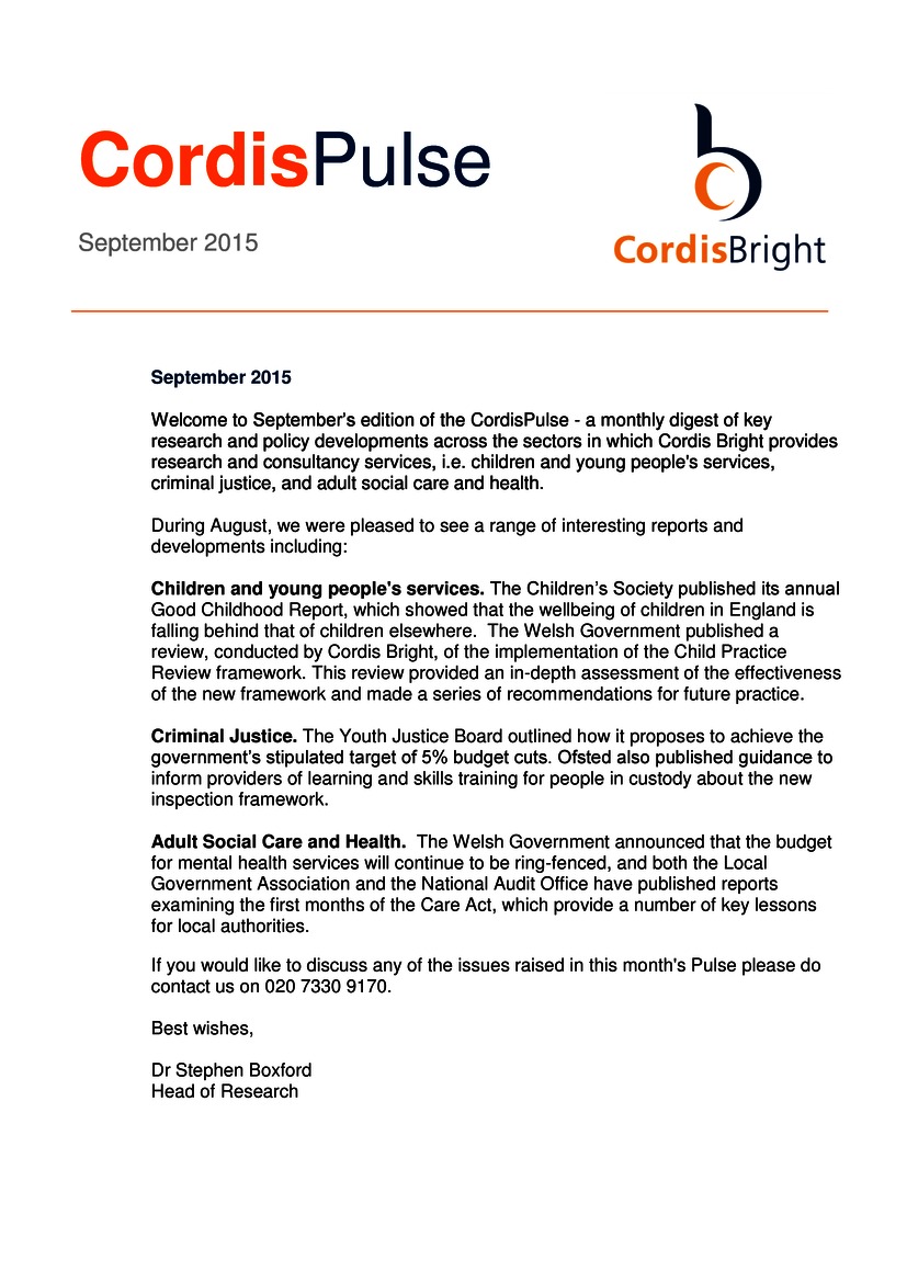 Cordis Pulse: September 2015